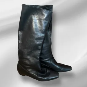 Enzo‎ Angiolini Black Leather Tall Boots thumbnail 2