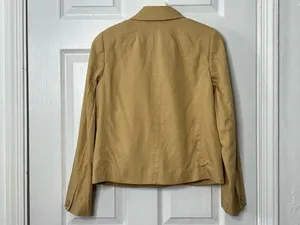 Madewell XS Camel Tan Double Breasted Blazer Preppy Heritage Academia Classic thumbnail 3
