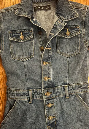 Denim Romper thumbnail 3