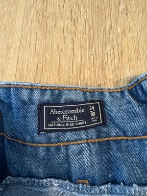 Abercrombie and Fitch Paperbag Tie Denim Jean Shorts thumbnail 6
