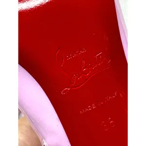 Christian Louboutin Kate Booty 85 Patent Leather Ankle Boots Pinkador EU 38 thumbnail 4