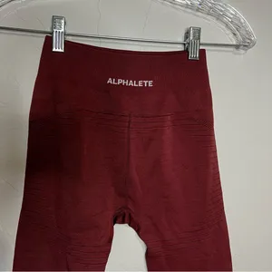 Alphalete Ozone Gingerbread Rust Orange Sculpting Compression Leggings‎ thumbnail 7