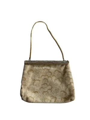 WALBORG Vintage Gold Rhinestone Cocktail Clutch Bag thumbnail 8
