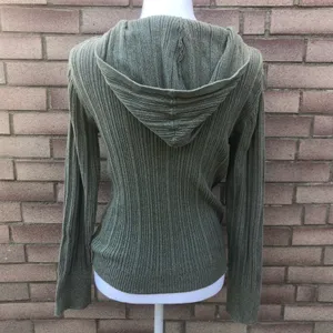 Natural Reflections Green‎ hooded sweater Size Medium thumbnail 5