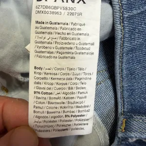 Spanx Womens Large Quiet Luxury Blue Boho Retro Wide Leg Denim Jeans Casual Chic thumbnail 5