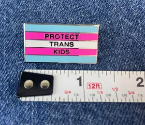 Protect Trans Kids Enamel Pin Multiple thumbnail 3