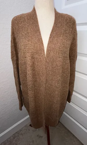 Natural Reflections Long Sleeve Open Front Cardigan Sweater Size XL thumbnail 1