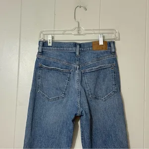 Madewell The 90s Straight Jeans High Rise Vintage Wash Women’s Size 25 thumbnail 5