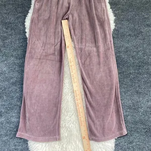 John Galt Velour Pants Mauve Pink Purple Anastasia Velvet Sweatpants thumbnail 4