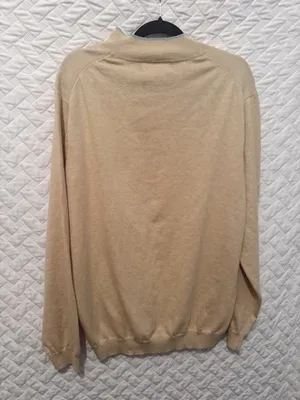 Vineyard Vines men’s pullover tan and baby blue thumbnail 3