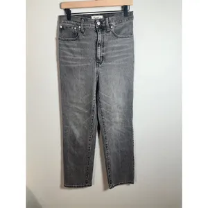Madewell The Perfect Vintage Straight Jean Cosner Wash Faded Black Grey 27 thumbnail 4