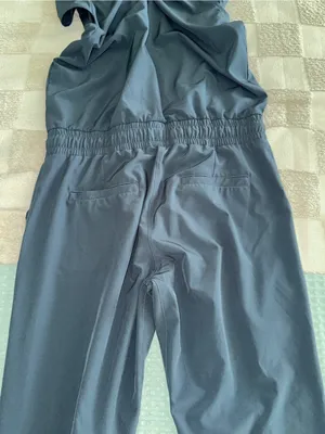 NWOT Albion Fit Navy‎ Drawstring Utility Jumpsuit size S thumbnail 6