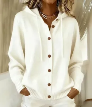 Source Unknown Chunky Soft White Oversizes Button Up Cardigan Hoodie 2XL thumbnail 1