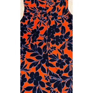 Tommy Hilfiger Orange Navy Blue Floral Sleeveless Sheath Dress Size 14 thumbnail 9