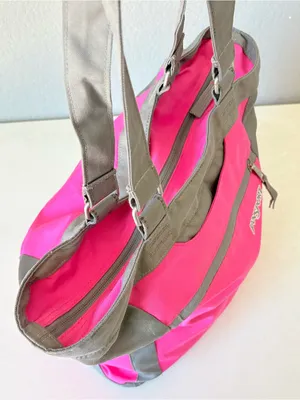 JanSport Ella Daily Tote Handbag Carryall Duffel Bag Pink and Gray 17x13" thumbnail 8