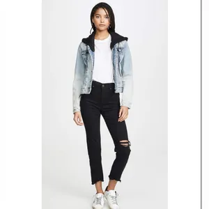$98 Levi's Women's Premium 724 High Rise Straight Crop Jeans - Size 28 - Black thumbnail 4