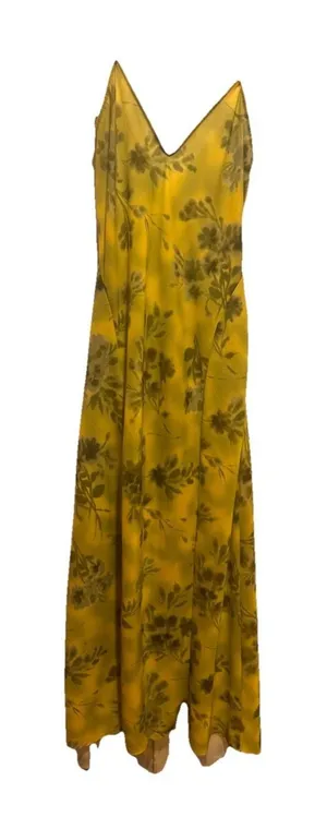 ZARA PRINTED MIDI DRESS GREEN, Size XL NEW WITH TAG thumbnail 1