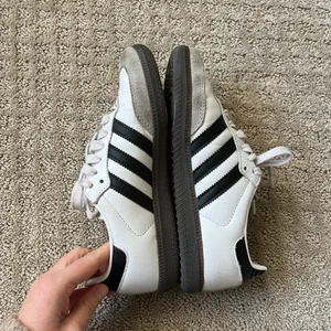 Adidas Sambas OG Classic White Black Grey Women's Size 6.5 Excellent Condition thumbnail 5