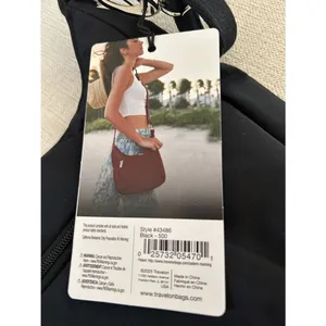 Travelon Anti-Theft Essentials East/West Small Hobo Bag, Black, NWT thumbnail 7