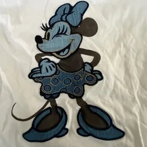 Disney White Tee with Blue Minnie Mouse Print thumbnail 2