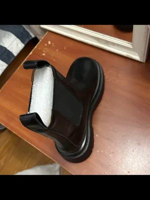 Black Chunky Chelsea Boot Size 6 thumbnail 3