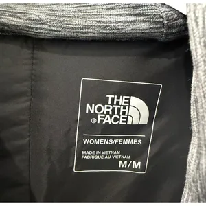 The North Face Womens Medium Gray Quilted Hybrid Softshell Fleece Hooded Jacket thumbnail 14