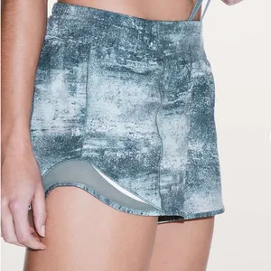 Lululemon Hotty Hot Short Long 4" Azurite Mint Tint Multi / Mystic Green 8 tall thumbnail 1