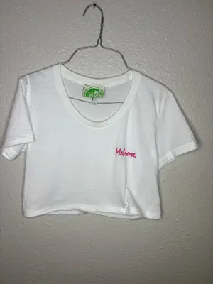 Melrose and Market White Cropped T-Shirt – Women’s Casual Tee (Size Large) thumbnail 4