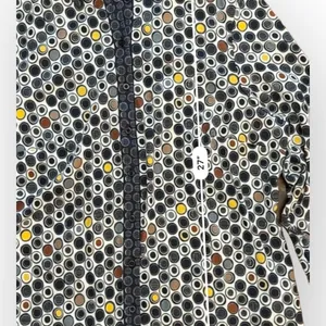 Erfo Pure Cotton Navy Blue Polka Dot‎ Button Up Blouse Top Size L thumbnail 4