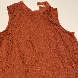 Rewind Juniors lace front tank top blouse clay large excellent dressy thumbnail 7
