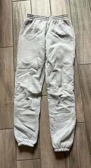 Light Gray Women's Fleece Joggers - Cozy Everyday Track Pants thumbnail 1