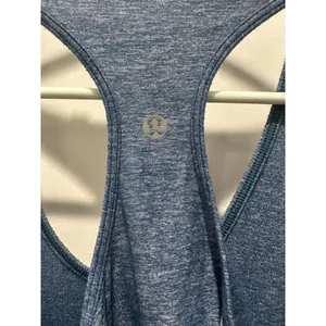 Women’s Heathered Blue Lululemon Scoop Neck Racerback Tank Top size 2 XSmall thumbnail 3