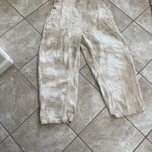 Free People We The Free felix Denim Overalls Tie Dye Dirty NWT SIZE SMALL thumbnail 2