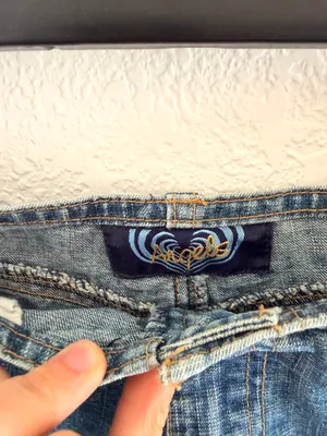 Y2K Knee Length Denim Skirt Blue thumbnail 6