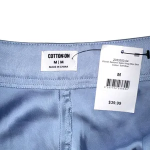 NWT Cotton On Santorini Satin Wrap Mini Skirt in Soft Blue MEDIUM thumbnail 4