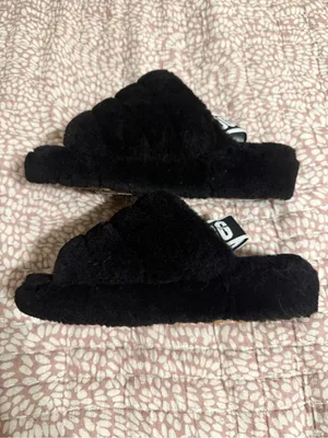 UGG Fluff Yeah Slide black size 6 thumbnail 3