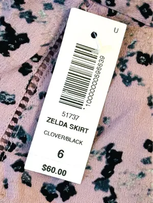 Aritzia Sunday Best Women’s Size 6 Clover Purple Zelda Mini Skirt • Floral Lined thumbnail 9