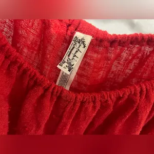 FREE PEOPLE Intimately Get Your Romper On Romper in red thumbnail 4