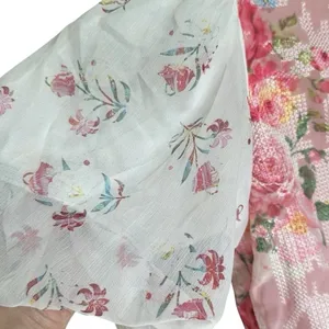 Anthropologie Hemant & Nandita Pink Embroidered Rose Garden Peplum‎ Blouse XS thumbnail 10
