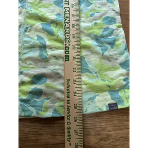 L.L. Bean Women Size M REG Green Sleeveless Tank Top‎ V Neck Stretch Logo Summer thumbnail 5