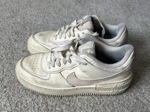 Nike Air Force 1 Shadow Cream Off White EUC Womens Size‎ 10 thumbnail 1