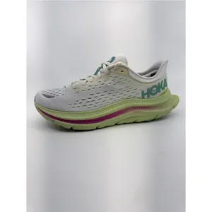 Hoka Womens 8 White Kawana Running Shoes Sneakers Teal Pink Lime Green thumbnail 5