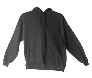 Pimkie Women‎ Black Solid Fleece Lined Pullover Hoodie Kangaroo Pocket Size S thumbnail 1