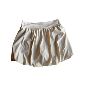 Old Navy High Rise Sleek Tech Go-Dry Bubble Skort Small Cream Tennis Golf thumbnail 4