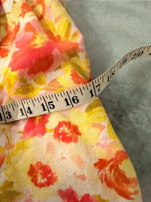 Old Navy Size XL Floral Linen Blend Smocked Back Adjustable Strap Mini Dress thumbnail 9