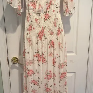 Premier Amour Womens Floral Swiss Dot Maxi Dress‎ Pink Ivory P7DA7499 Size 6 NWT thumbnail 4