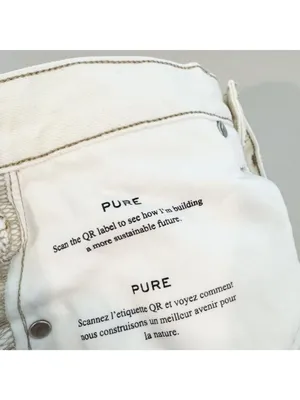 Frame Jeans Size 25 Off White Distressed High‎ Rise Button Fly Rigid Alternative thumbnail 8