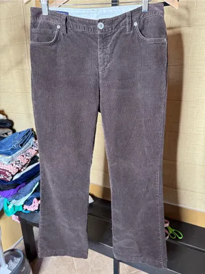 Lands’ End High Rise Corduroy Flare Pants Coffee Brown Size 10 Sold Out Color thumbnail 6