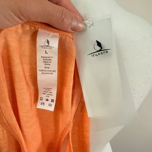 Icyzone Womens Orange Heathered Racerback Activewear Tank Top Size Large NWT thumbnail 5
