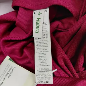 Halara Wide Leg Overalls Jumpsuit Women Small Burgundy Pockets Boxy Relaxed Fit thumbnail 9